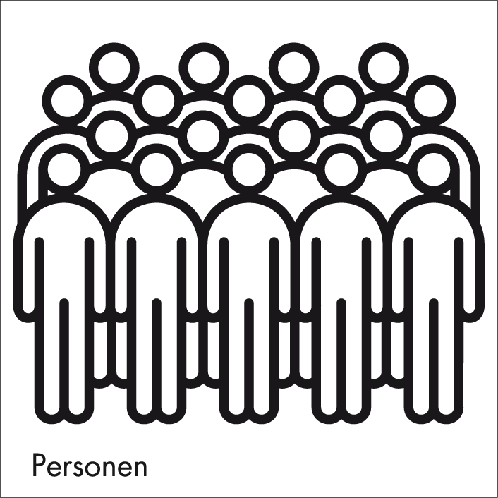 Eine große Gruppe von Personen